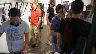 Vernissage „Vertraute Fremde" im Projektraum Ebene 0, Stuttgart, 2013