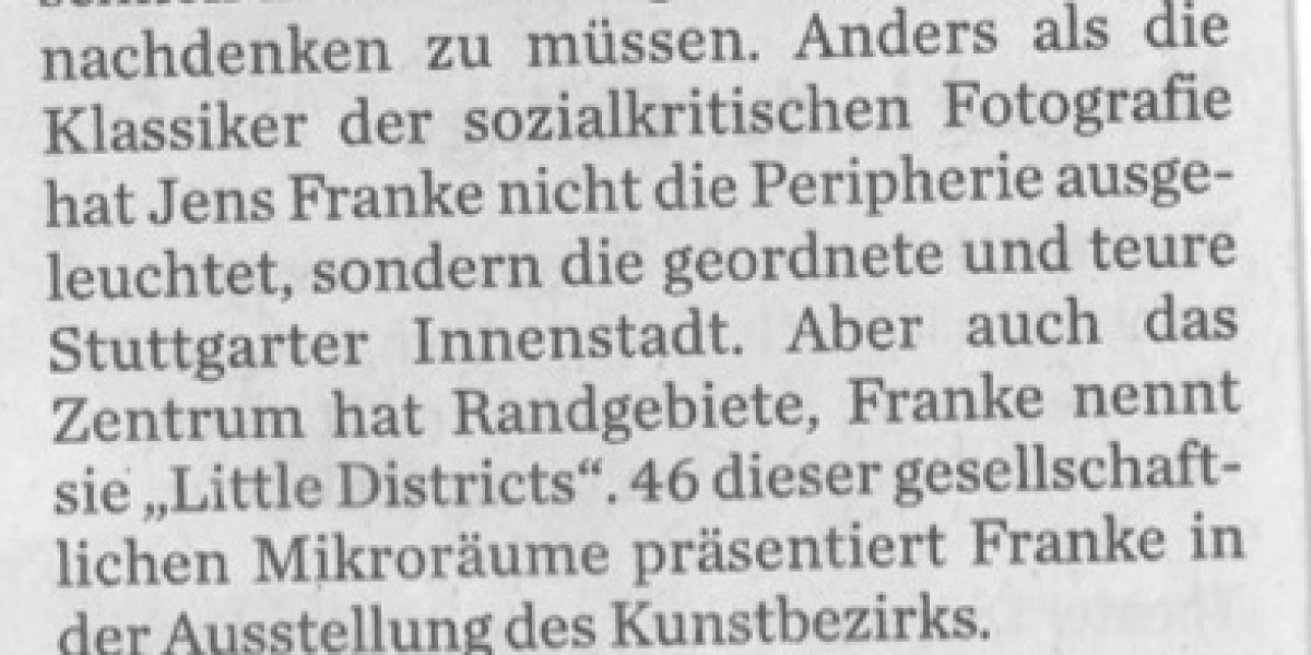 Artikel „Frankes Welten" über Jens Franke in der Stuttgarter Zeitung, 2014
